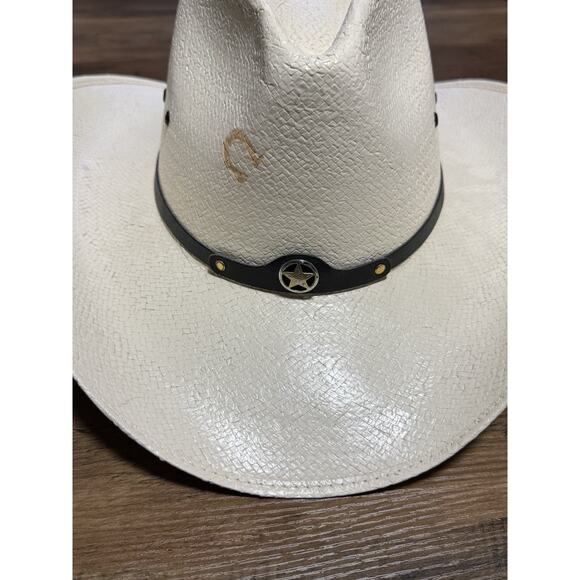 Charlie 1 Horse 7X - Rare VTG Size 7 1/8 - Straw Western Cowboy Country Unisex main image 10